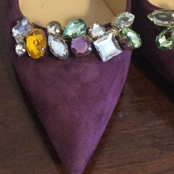 Kate Spade jeweled suede pointed-toe pump … - Picture 3 of 12